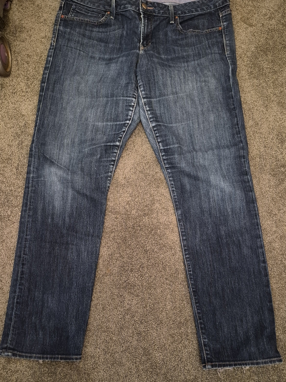 Faded Glory Women's Boot Cut Jeans in Dark Blue Wash